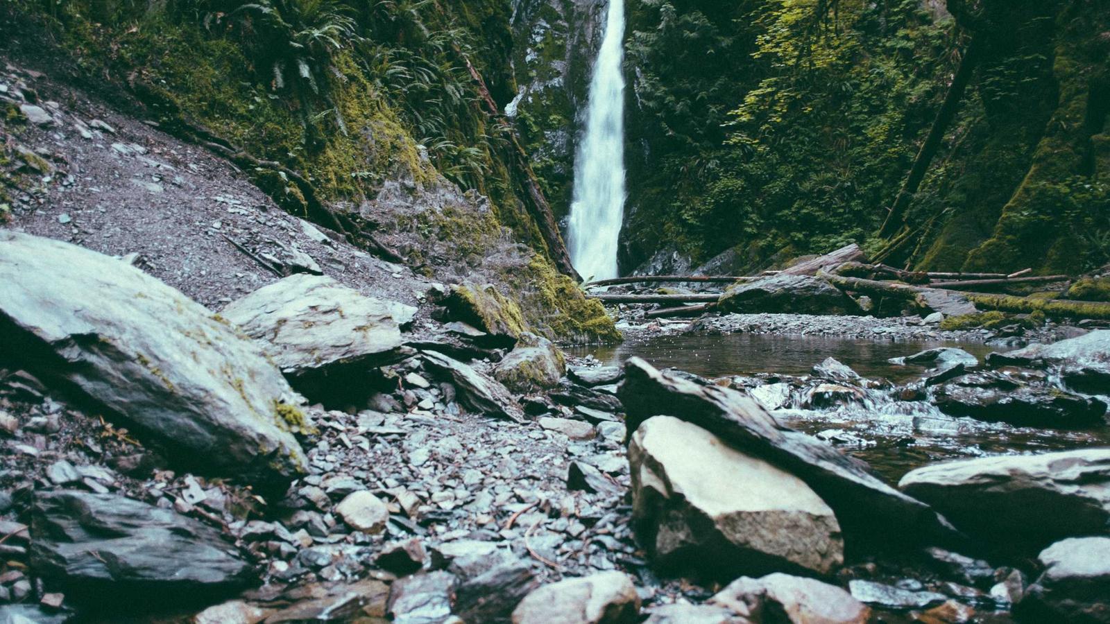 A river path makes a useful metaphor for defaults that guide without trapping.
